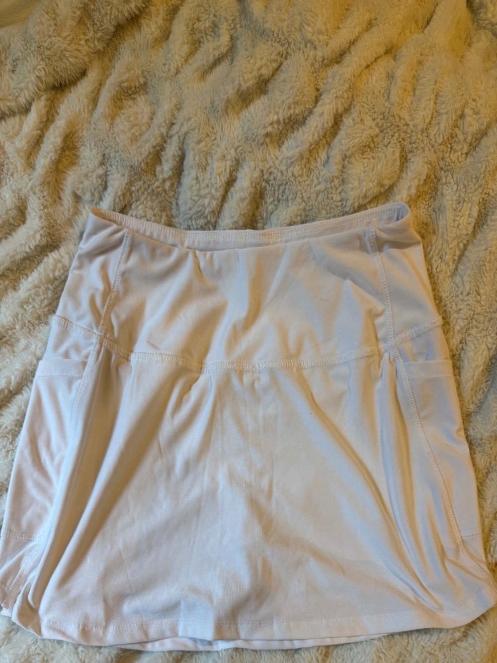 white golf skort